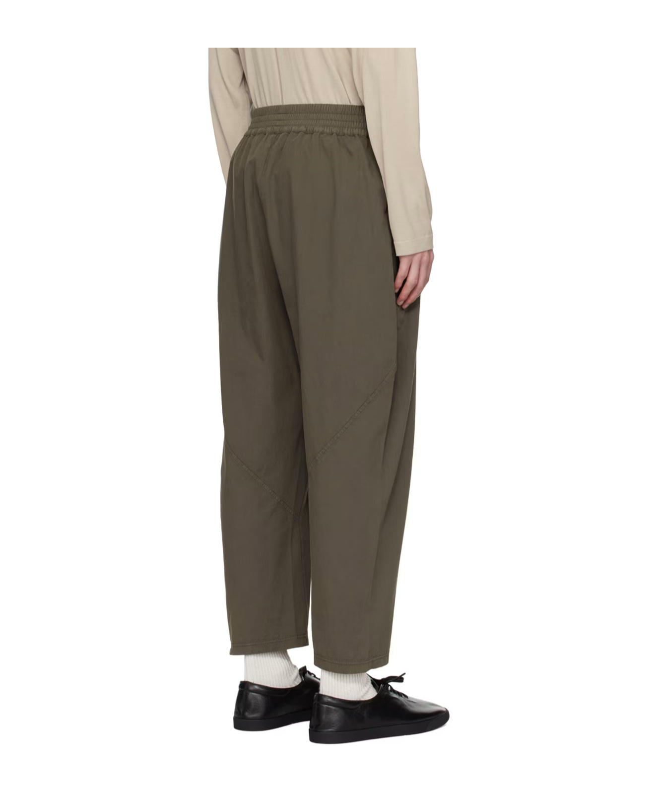 Shop The Row Koa Low-waisted Casual Pants In Brown