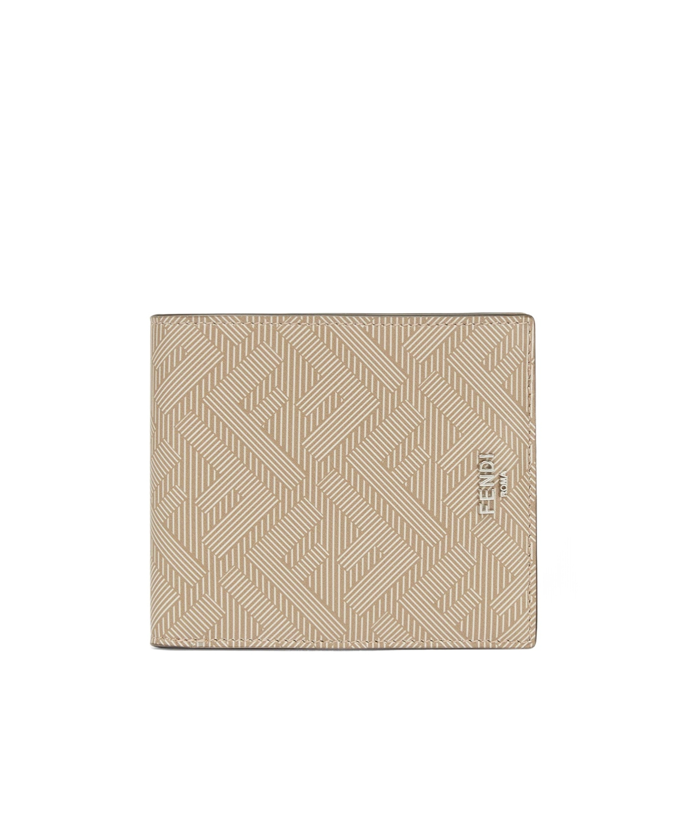 Fendi Shadow Light Beige Wallet In Nude