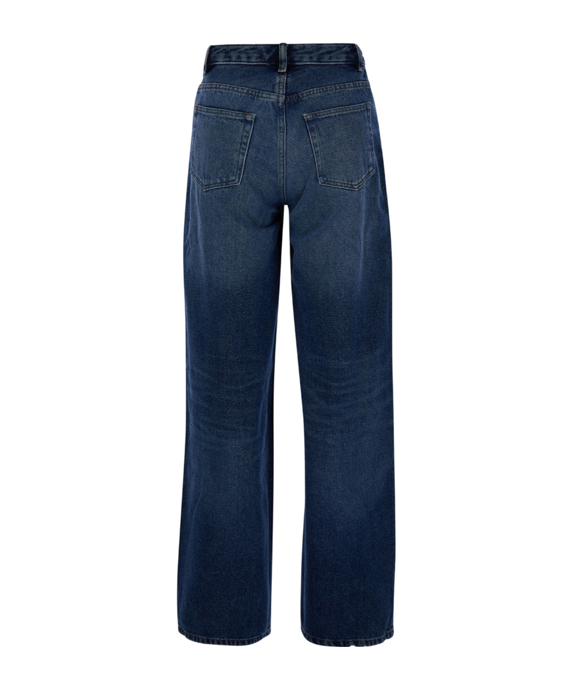 Apc A.p.c. Elisabeth' Blue Straight Jeans With Branded Button In Denim In Blue