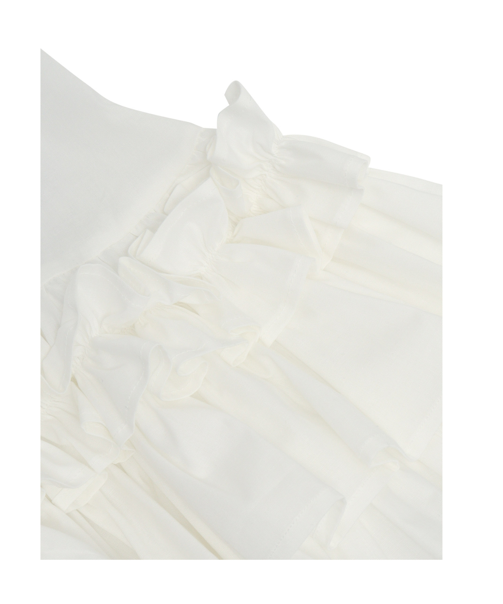 Douuod Ruffled-detailing Dress In White