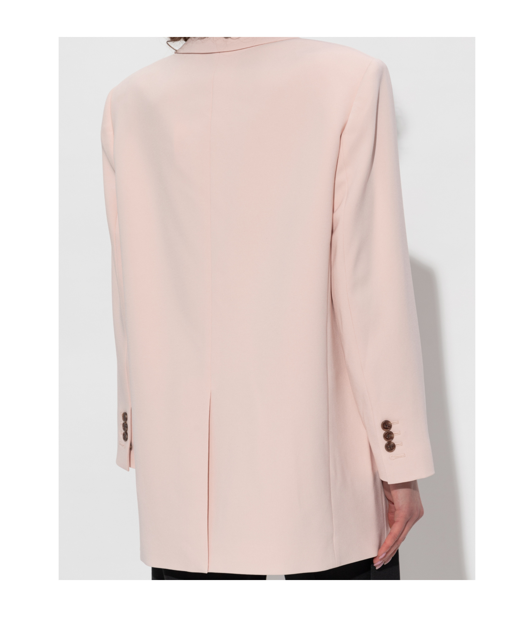 Theory Long-sleeved Suit Coat In Pink