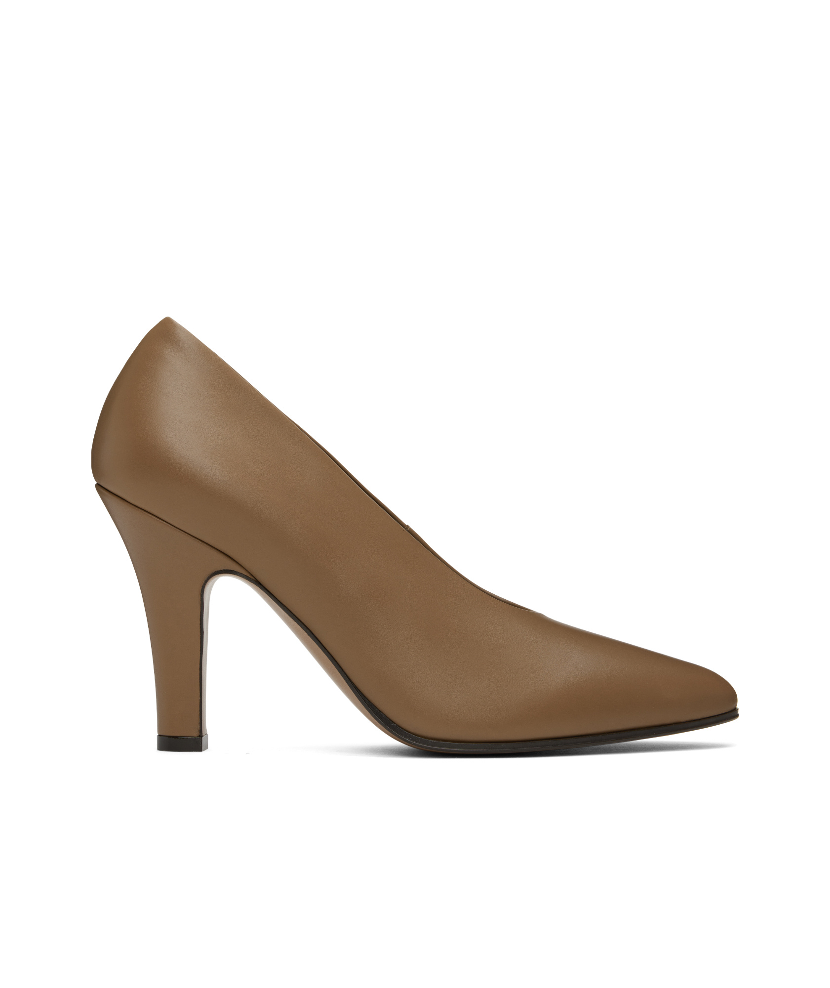 The Row 90mm Prudens Leather Pumps In Brown
