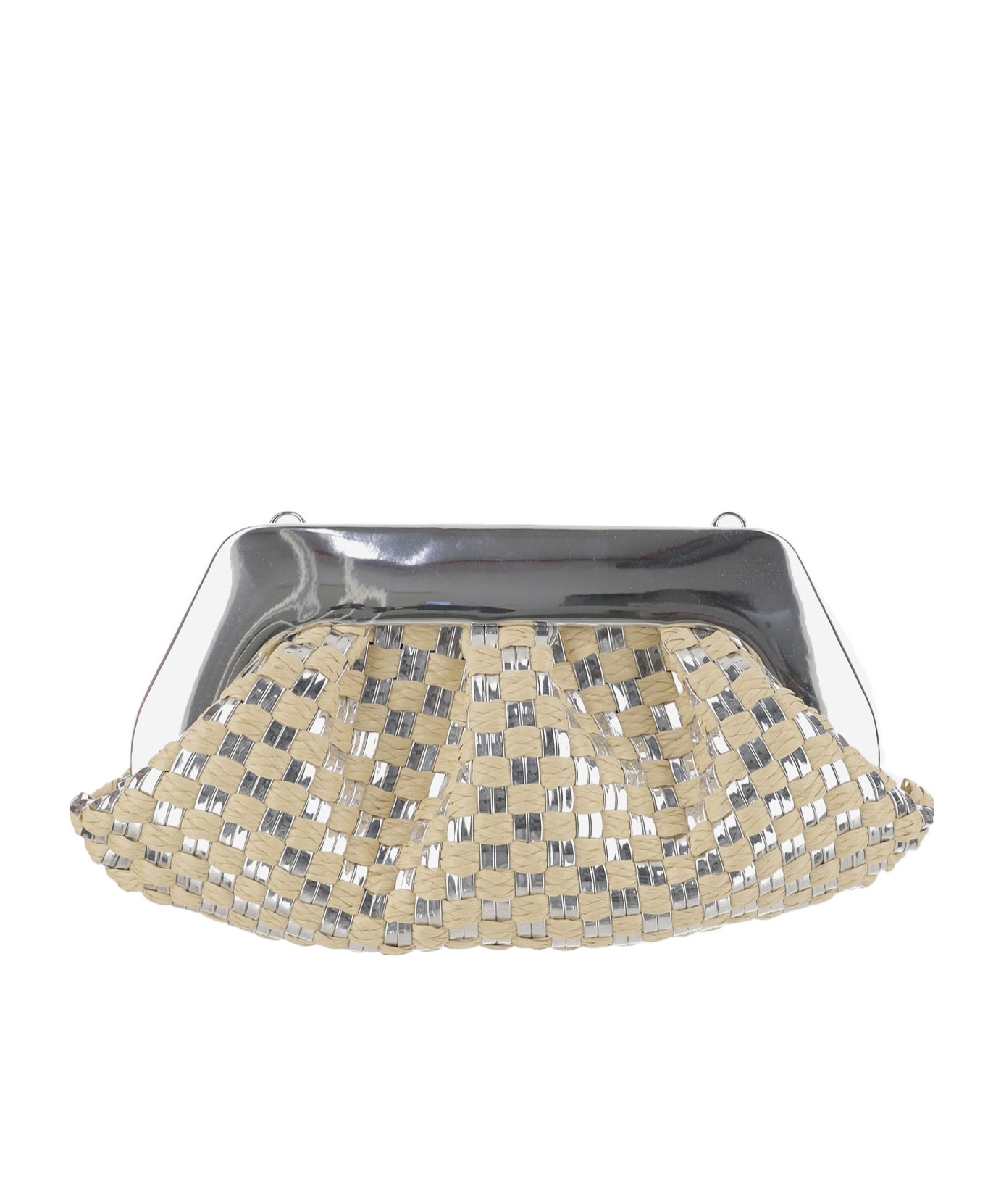 Themoirè Emera Clutch Bag In Silver