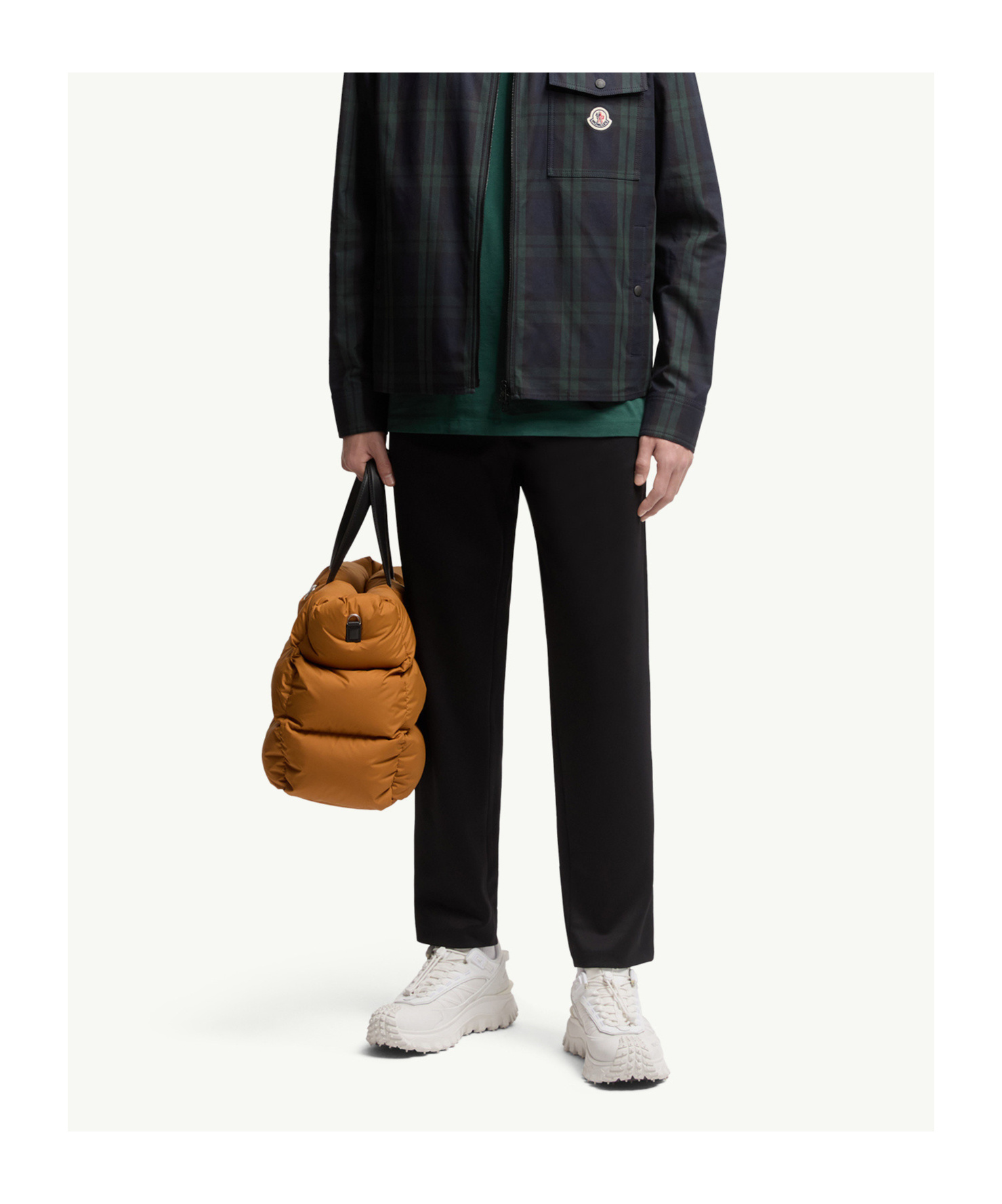 Moncler Water-repellent Jogging Pants Blue In Black