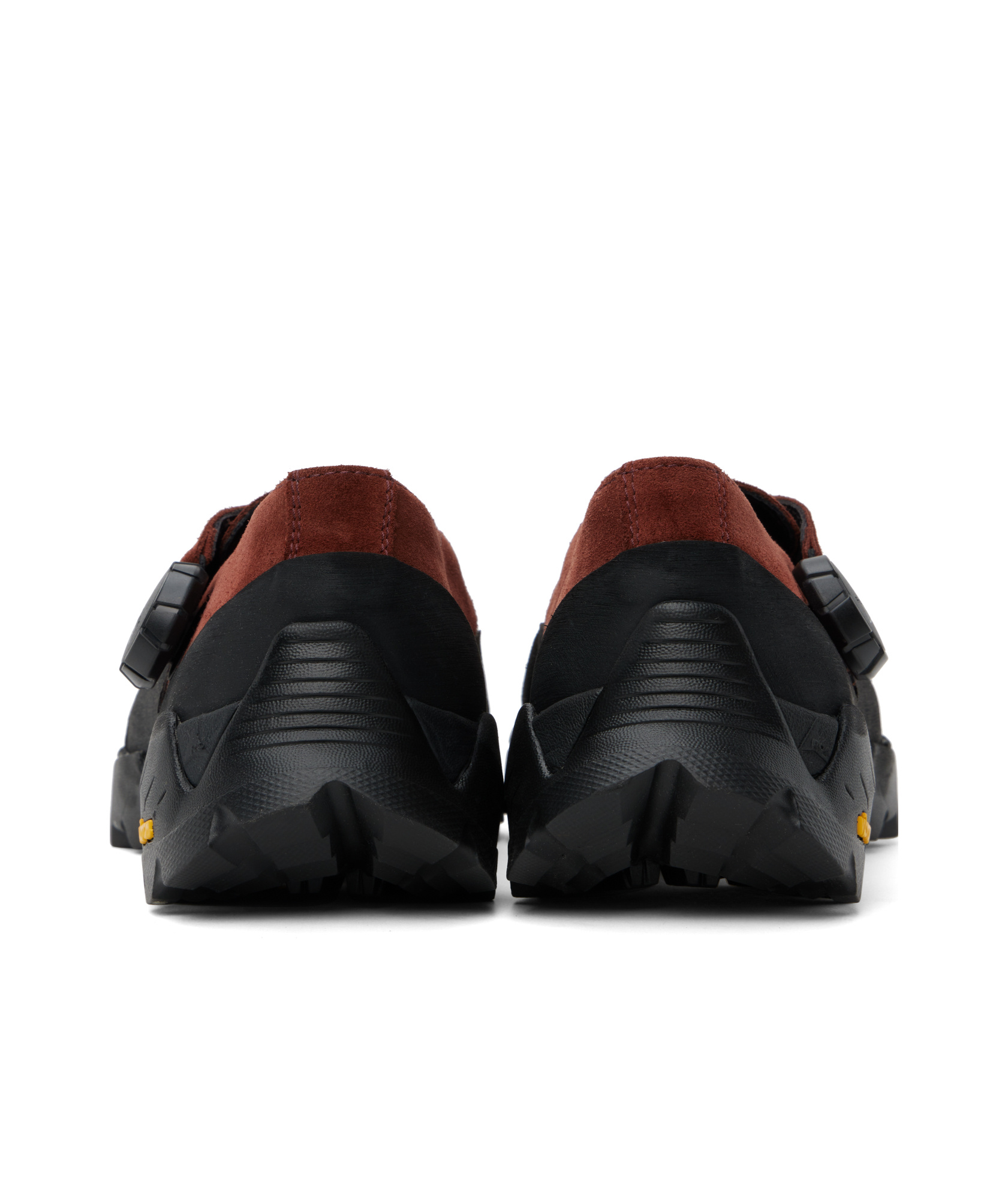Roa Burgundy Pala Sneakers In Black