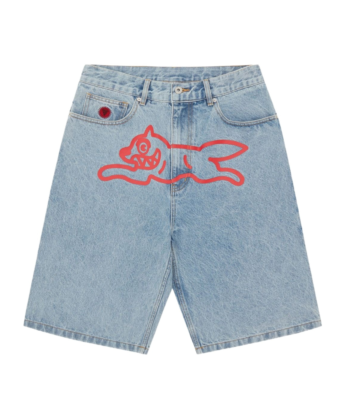 ICECREAM RUNNING DOG DENIM SHORTS 