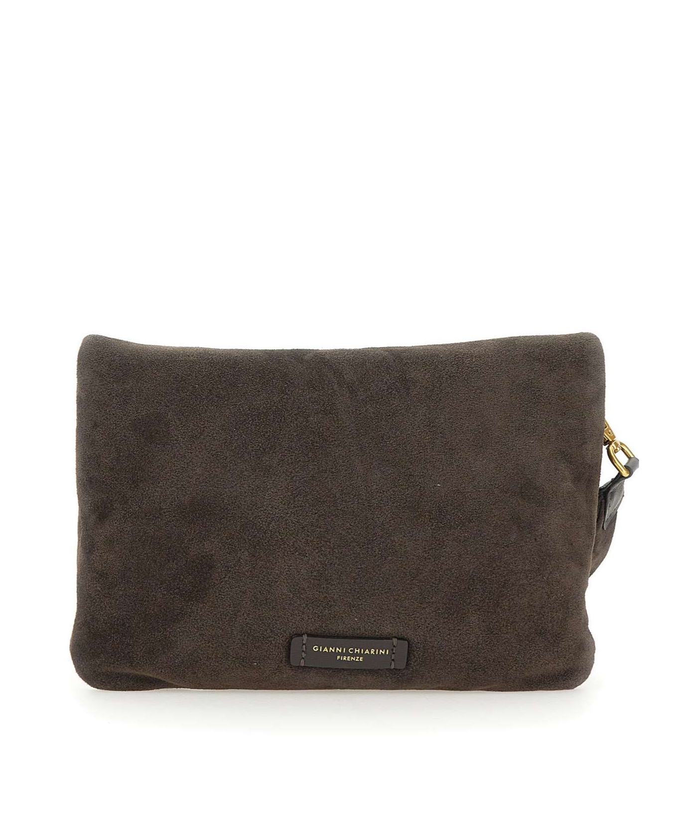 Gianni Chiarini Logo Patch Clutch Bag In Black