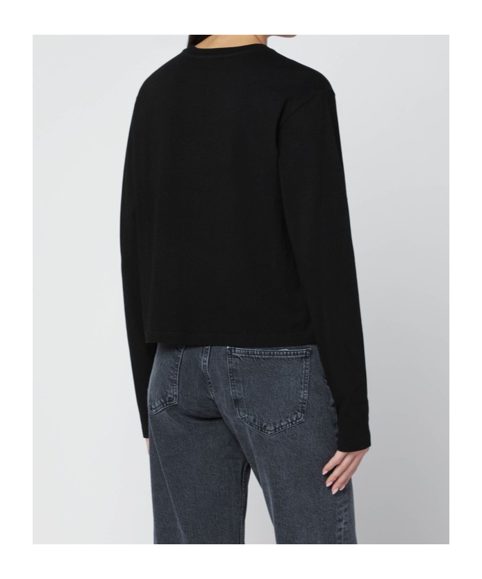 Agolde Sydney Long-sleeved T-shirt In Black