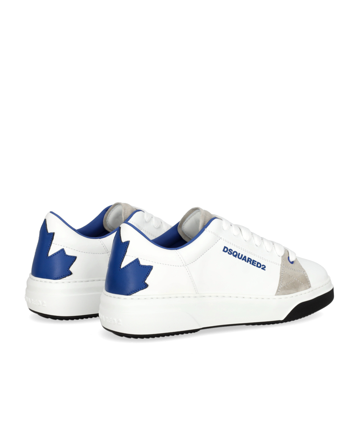 Dsquared2 Bumper Leather Sneakers In White