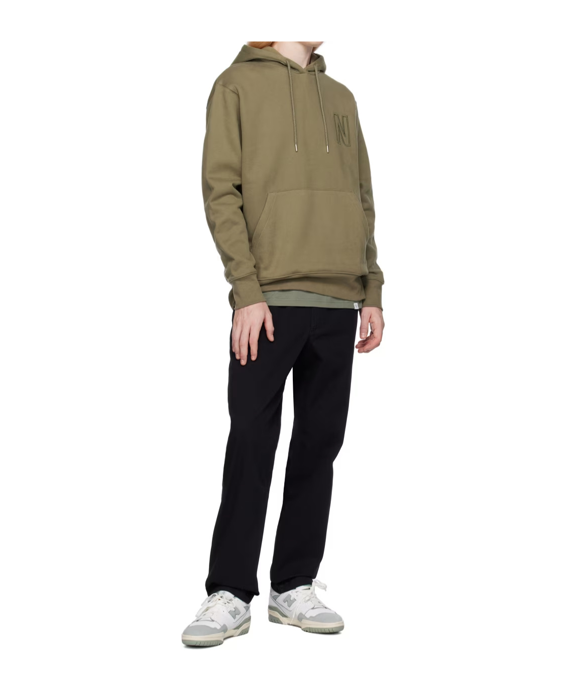 Norse Projects Arne Hooded Hoodie In Gray