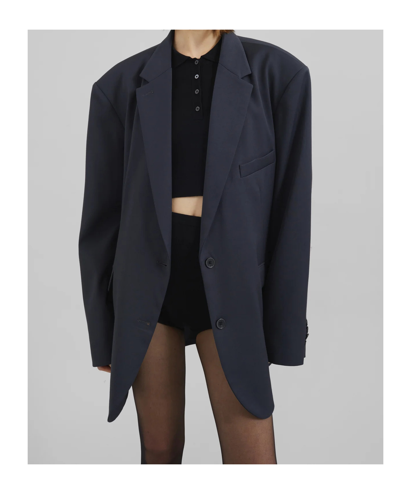 THE FRANKIE SHOP NEWARK DOUBLE BREASTED BLAZER
