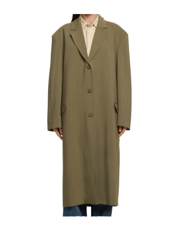 The Frankie Shop Tribeca Viscose Blend Long Coat