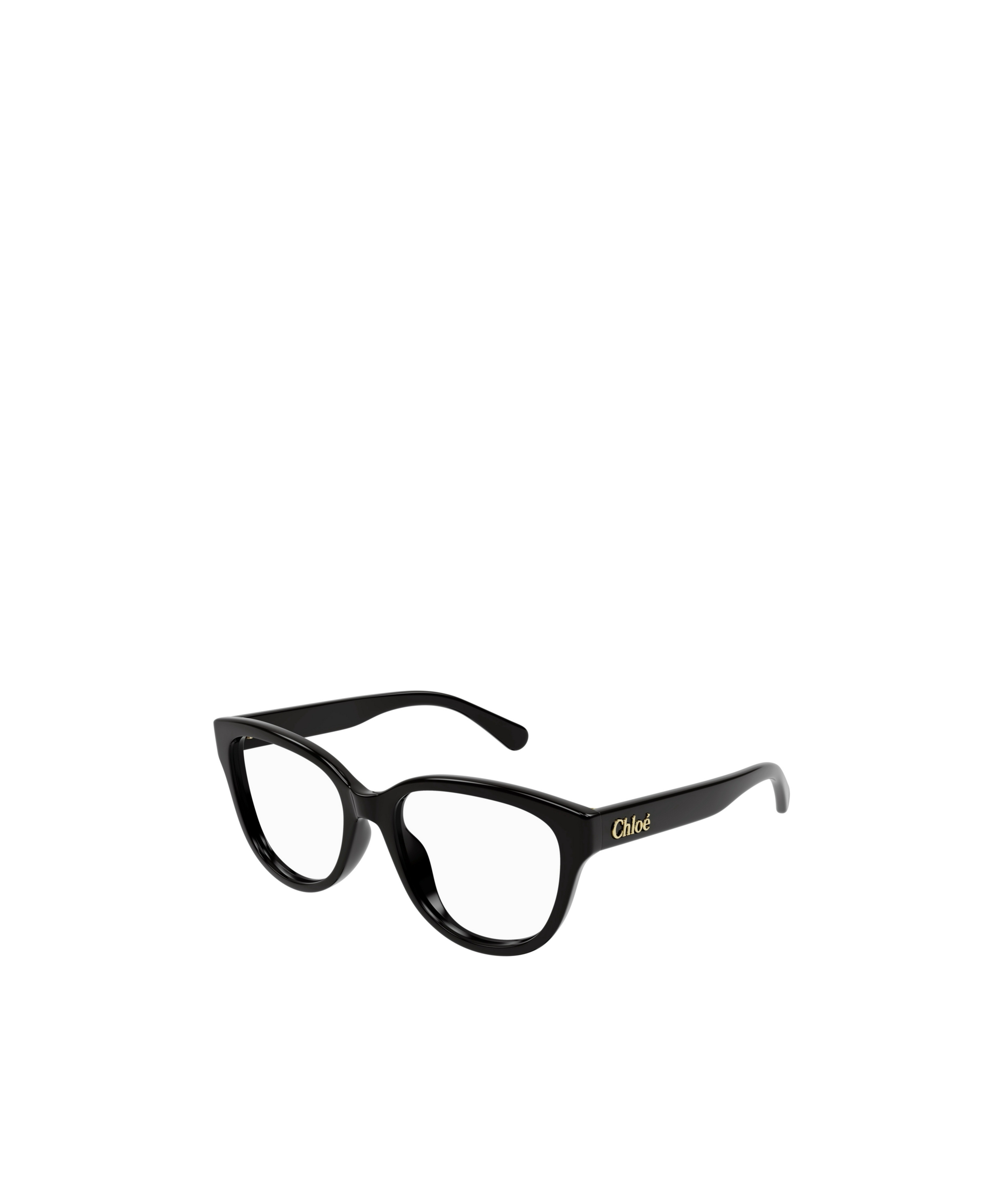 Chloé Logo-embossed Square-frame Glasses In Black