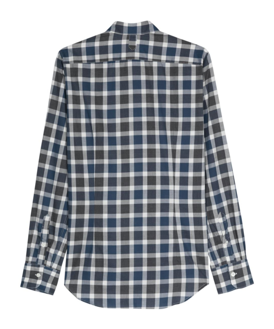Canali Checkered Shirt In Gray