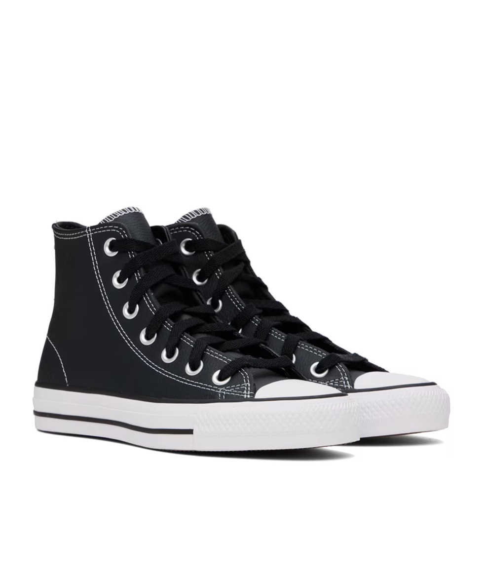 Converse Round Head Strapped High-top Casual Sneakers In Black