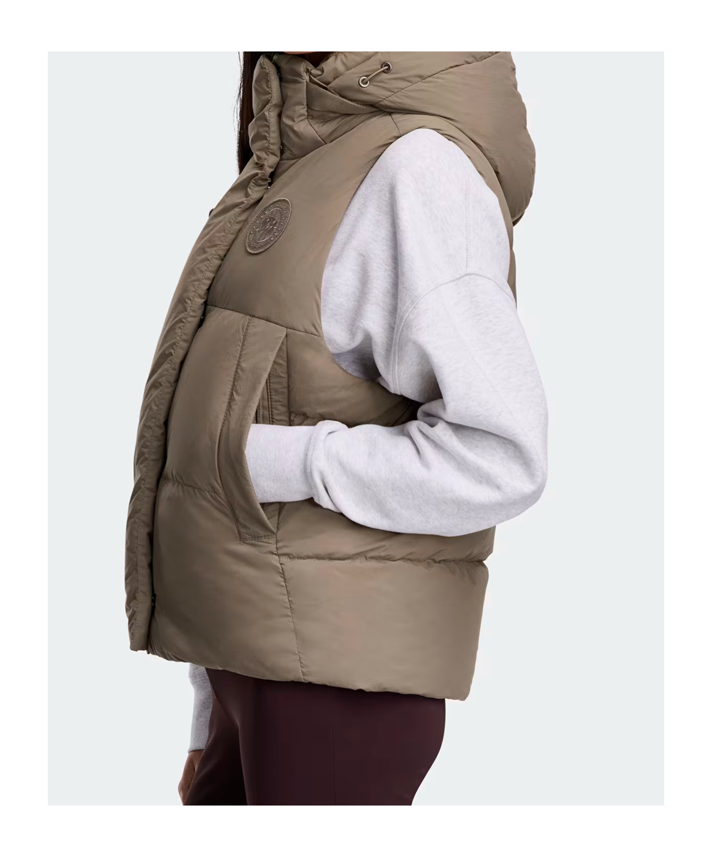 Canada Goose Junction Puffer Vest In Gray