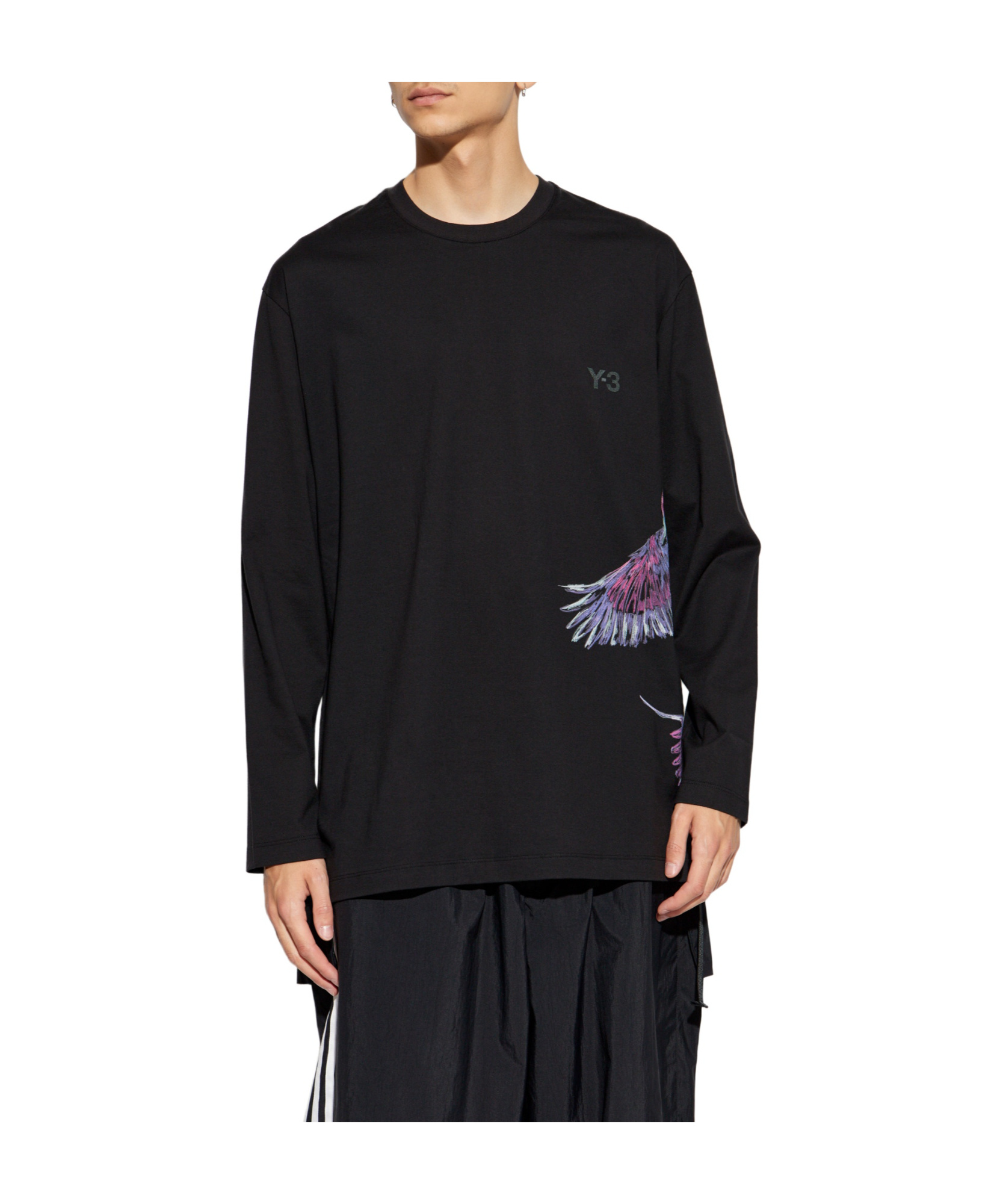 Y-3 X Adidas Graphic-print T-shirt In Black