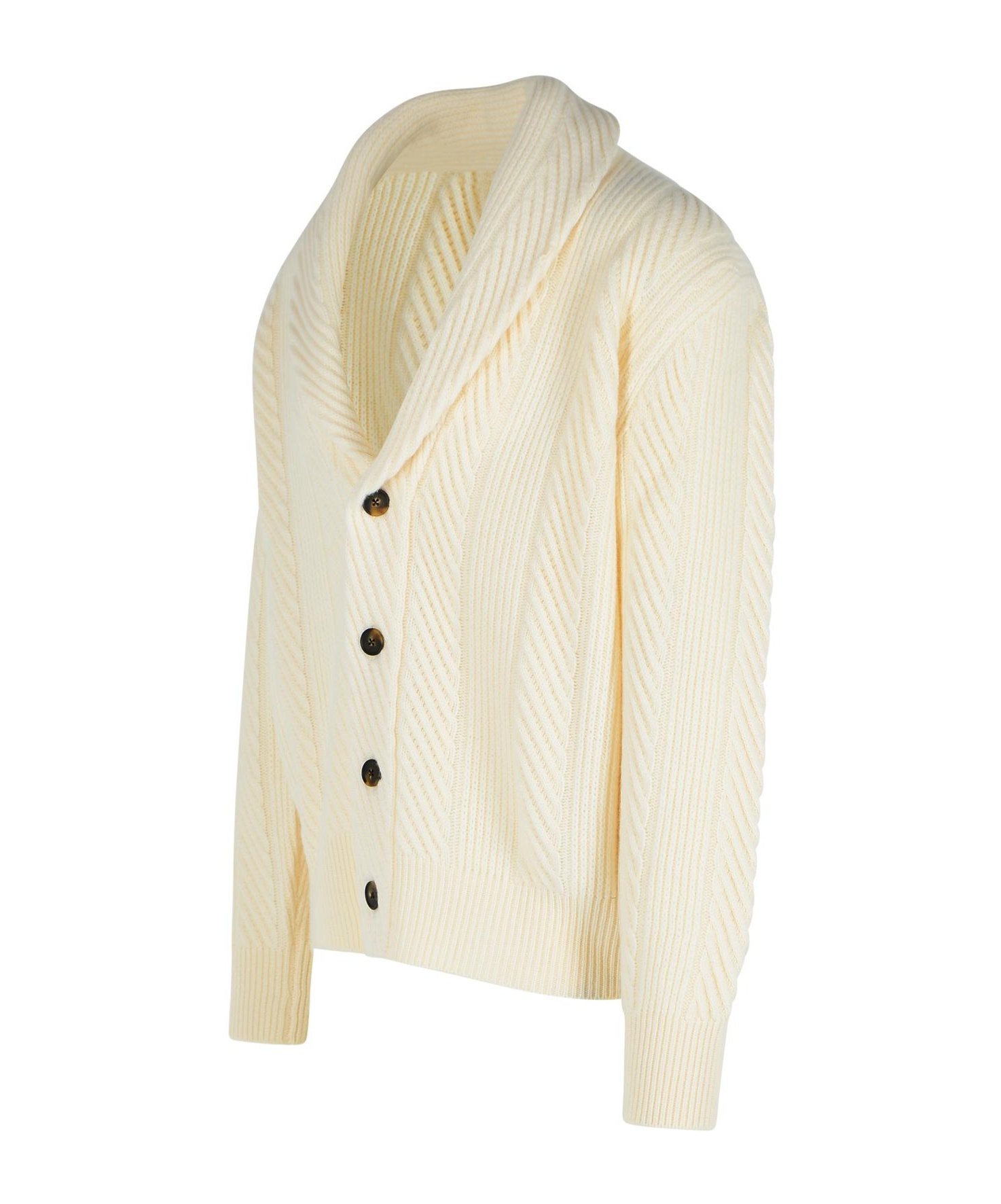 Eleventy Button-front Cardigan In Yellow