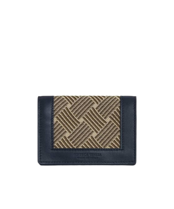 Bottega Veneta Angolo Credit Card Case In Space Color/persimmon/sea Space Color/persimmon Color/seaweed Color/natural Color Algae Color/natura