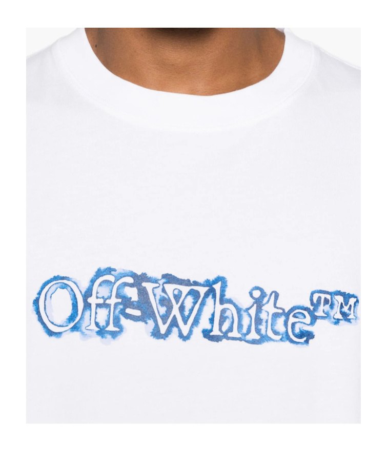 Off-white Bookish Flower Skate T-shirt In Animal Print