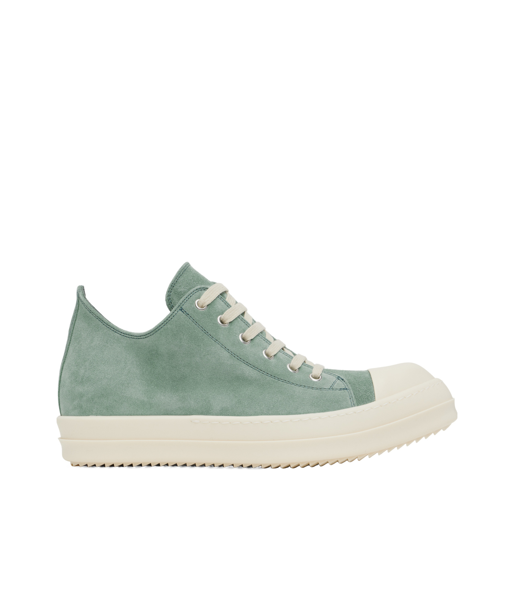 Rick Owens Blue Hollywood Low Sneaks Sneakers In White