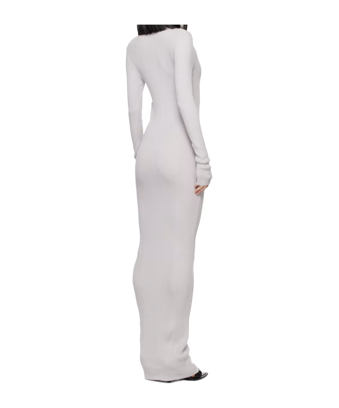 Ann Demeulemeester Enza Long-sleeved Dress In White