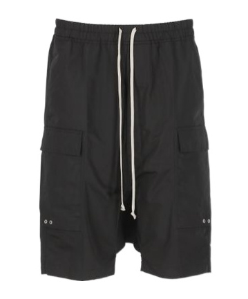Rick Owens Cargo Pods Shorts In Black