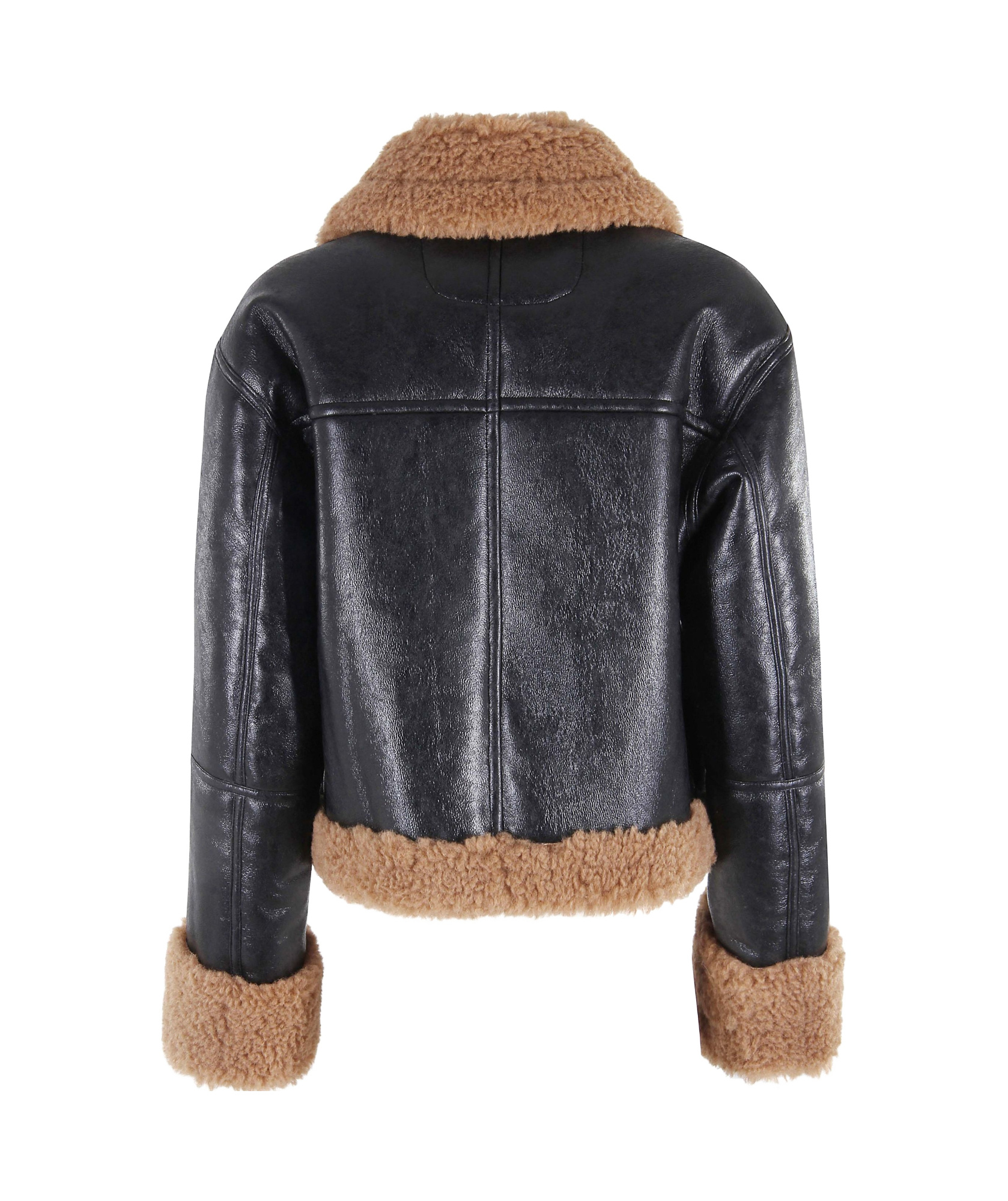 Stand Studio Zippered Long-sleeved Casual Jacket In Black