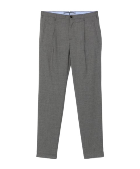 Incotex Virgin-wool Trousers In Gray