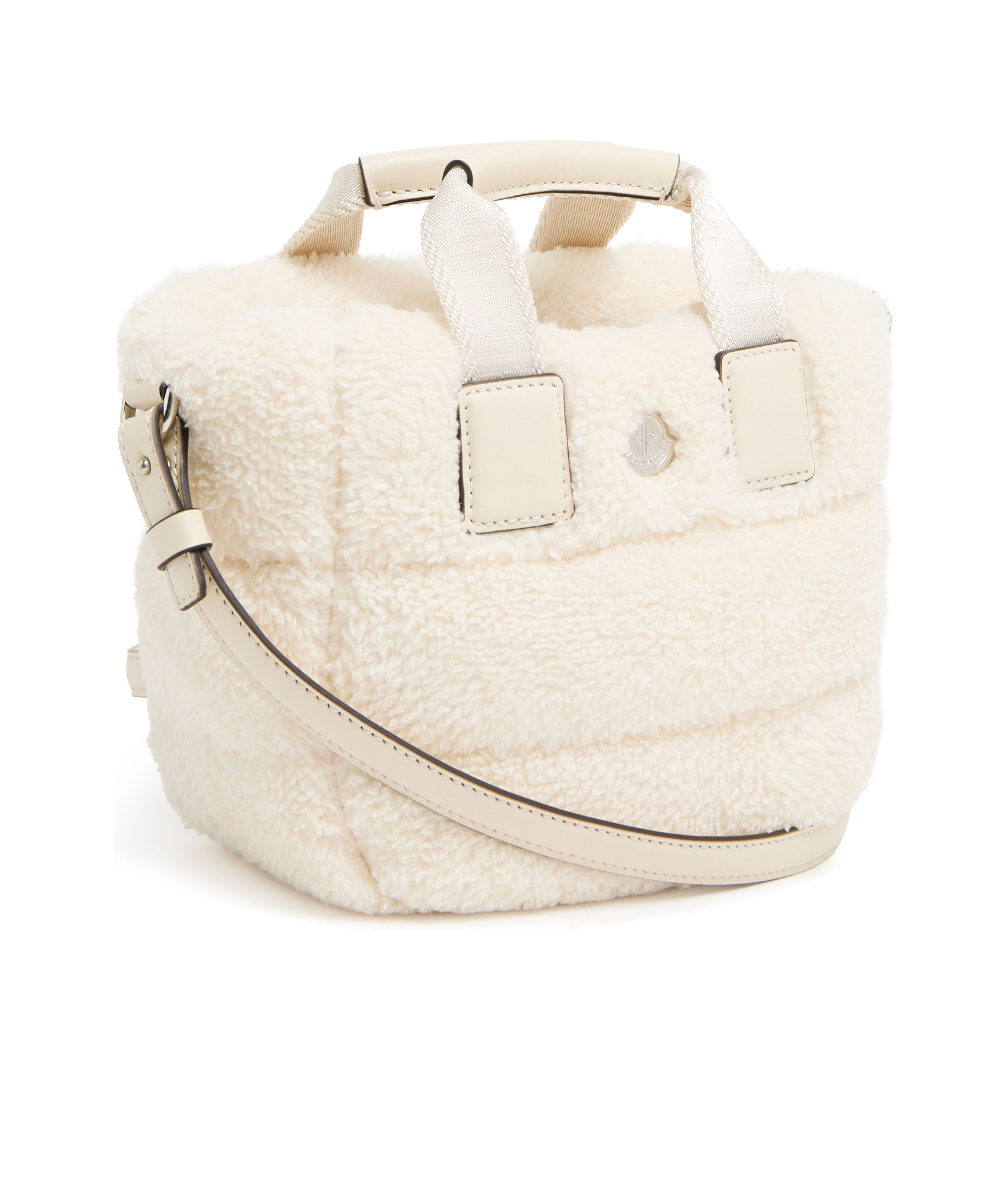 Shop Moncler Caradoc Shoulder Bag In Ivory