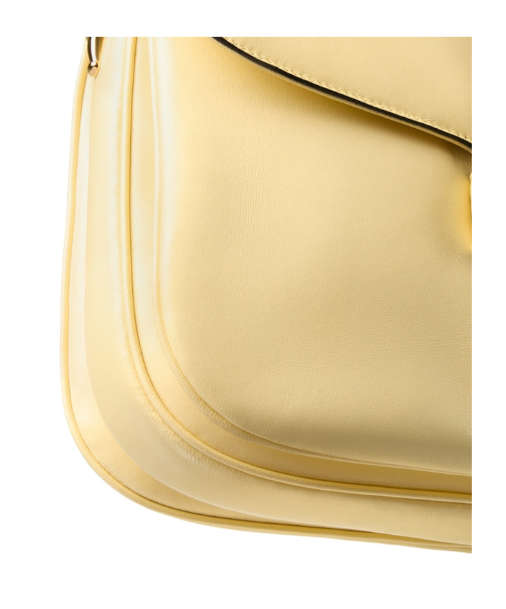 Gucci Horsebit 1955 Aura Medium Shoulder Bag In Yellow