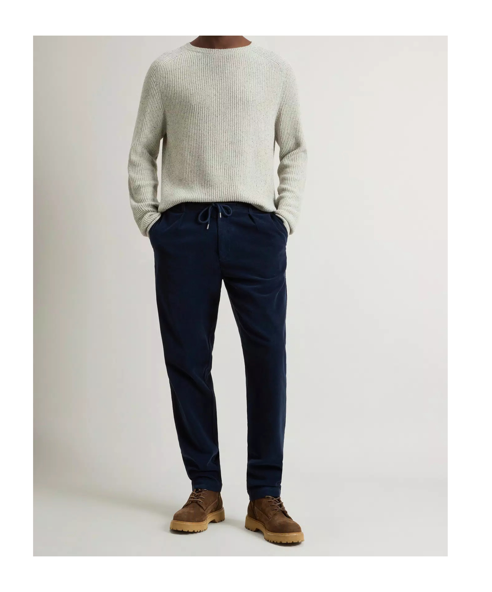 Woolrich Pleated Drawstring Trousers In Black