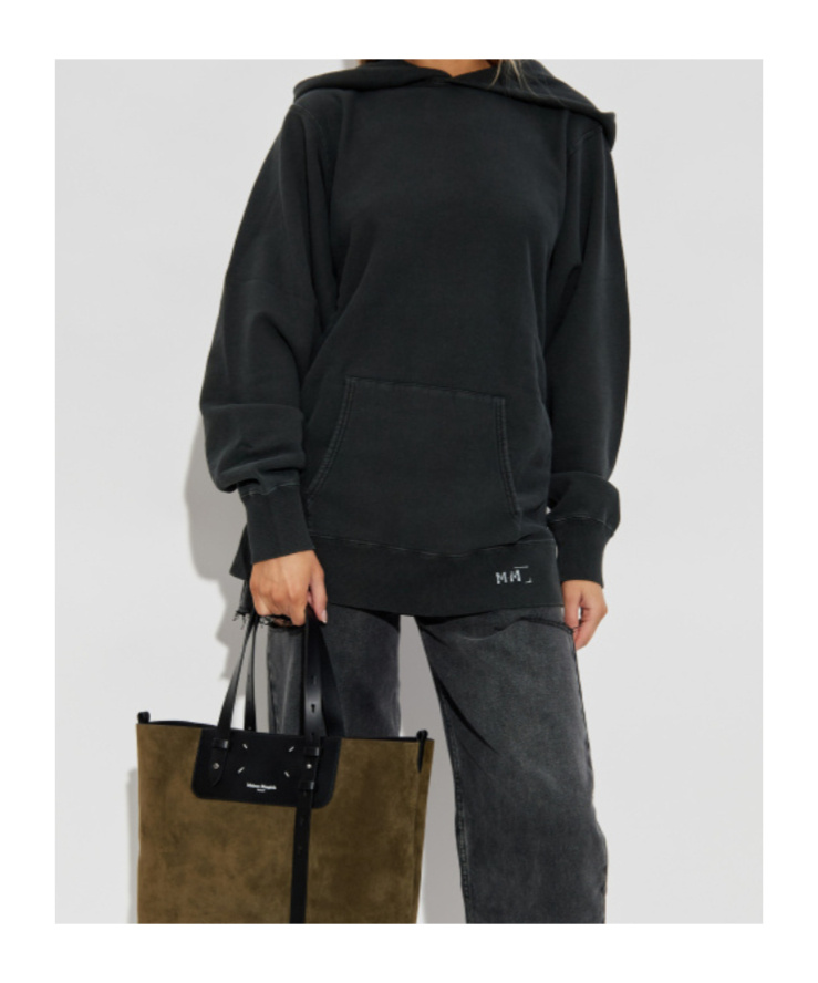 Maison Margiela Long-sleeved Sweatshirt In Black