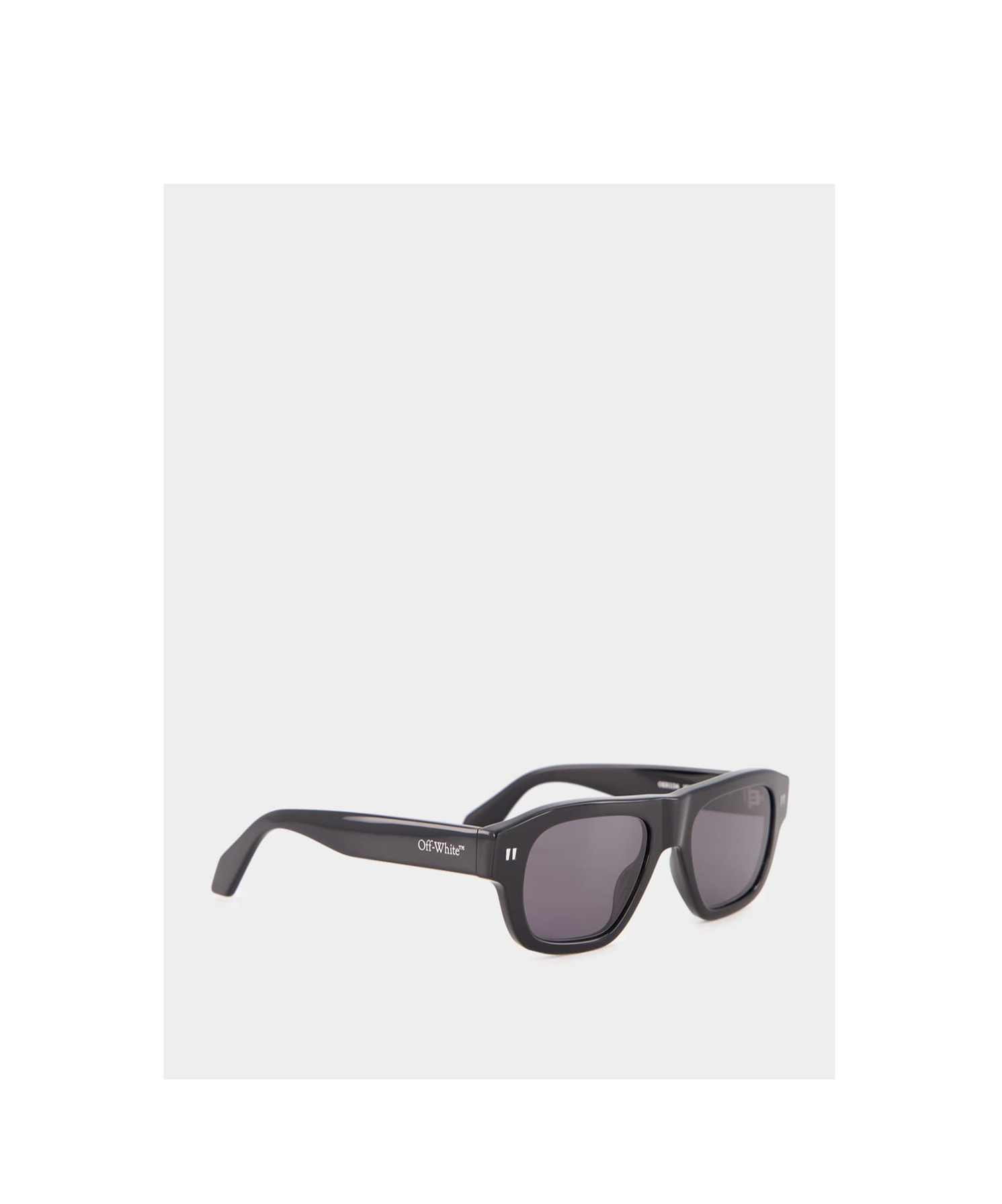Off-white Logo Sunglasses In Gray
