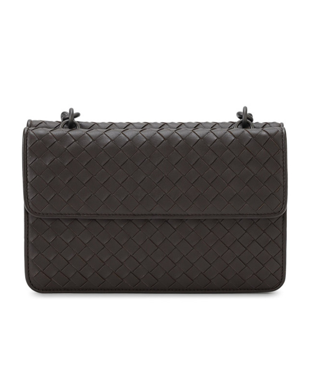 Bottega Veneta Woven Shoulder Bag In Brown
