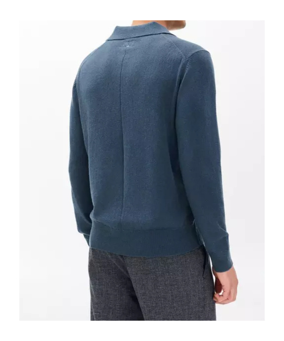 Rag & Bone Long Sleeve Polo Shirt In Multi