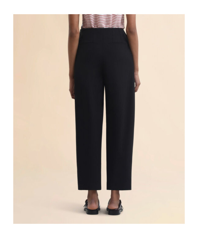 Marni Trousers With Belt Loops And Elastic Waistband In Black
