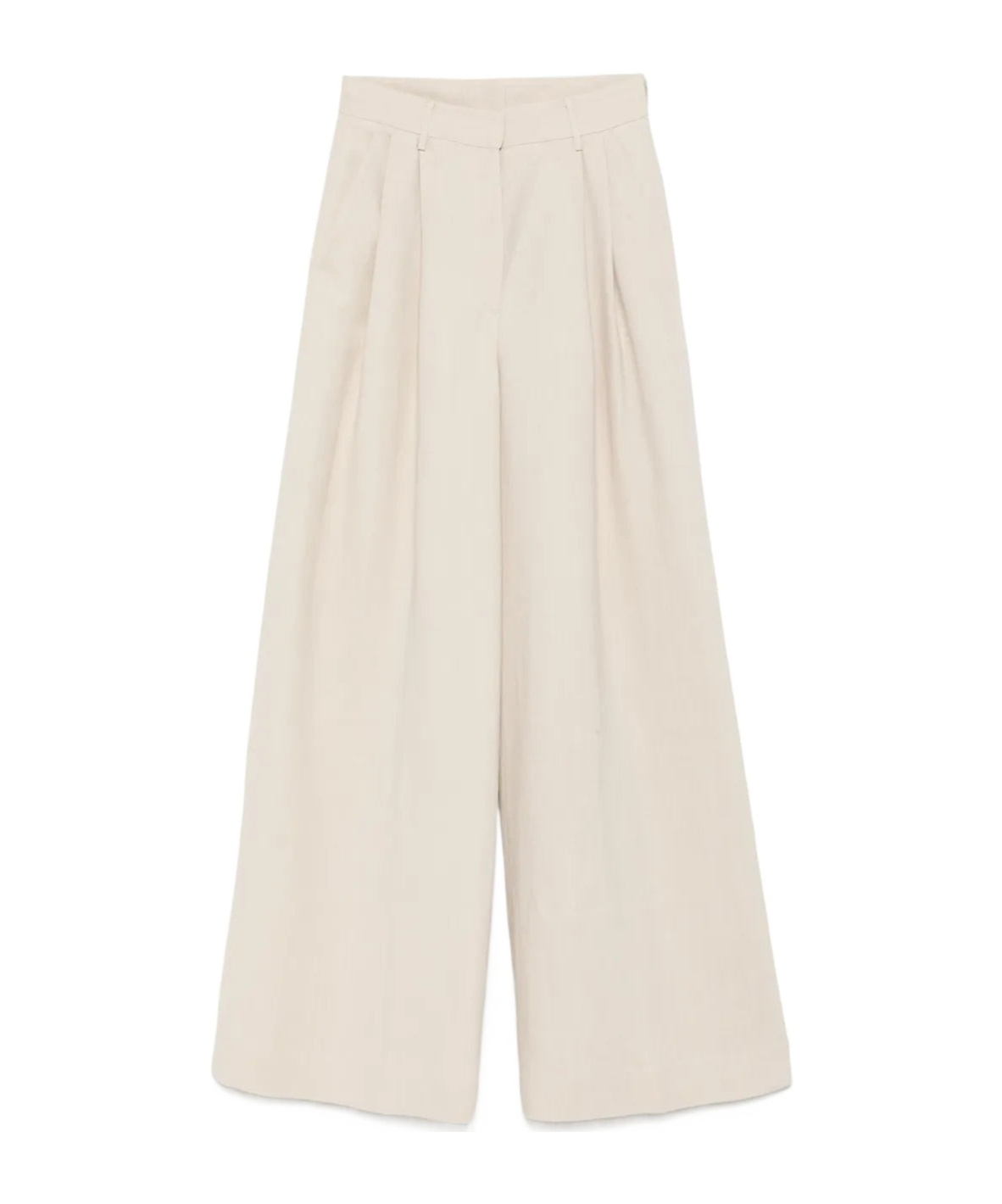 Antonelli Pleated Detail Casual Pants In Neutral