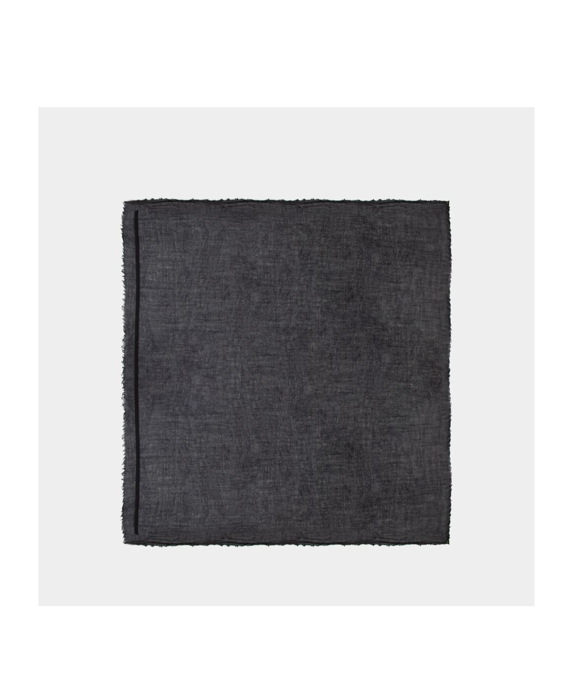 Ann Demeulemeester Frayed-edge Scarf In Black