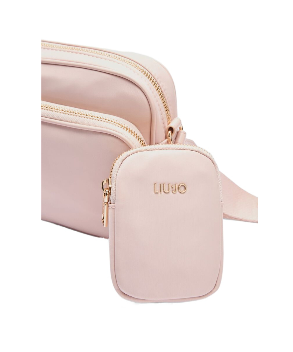 Liu •jo Nylon Crossbody Bag In Pink