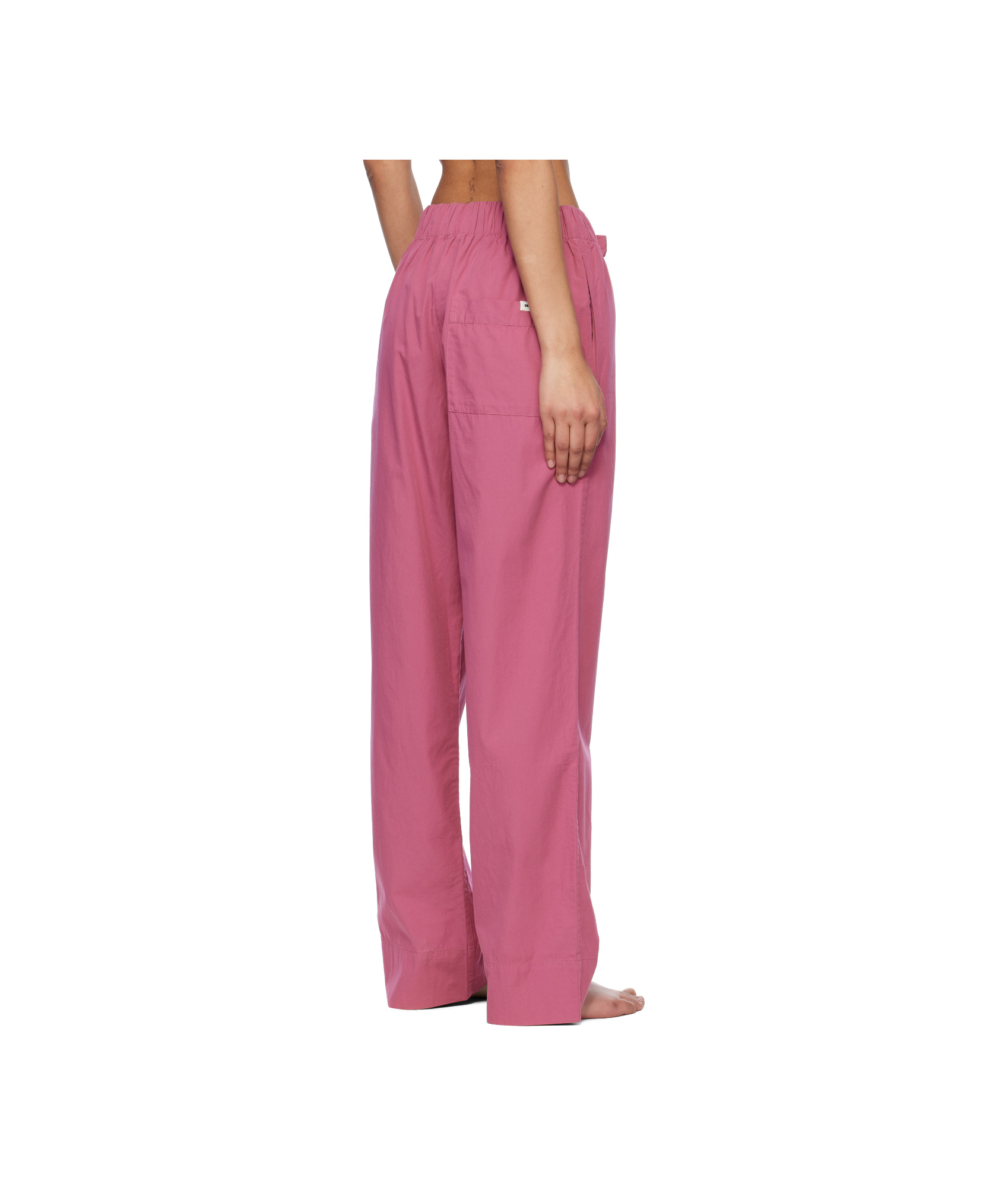 Tekla Purple Drawstring Pyjama Pants In Pink