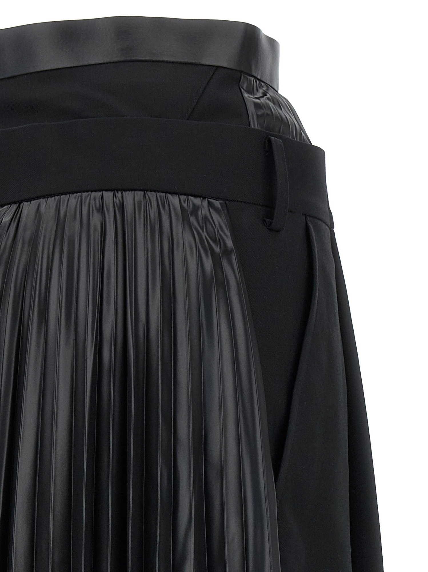Junya Watanabe Double Layer Trousers In Black