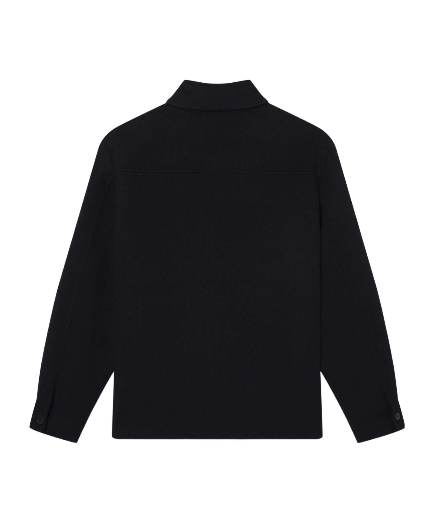 Frame Peak Collar Reversible Jacket In Black