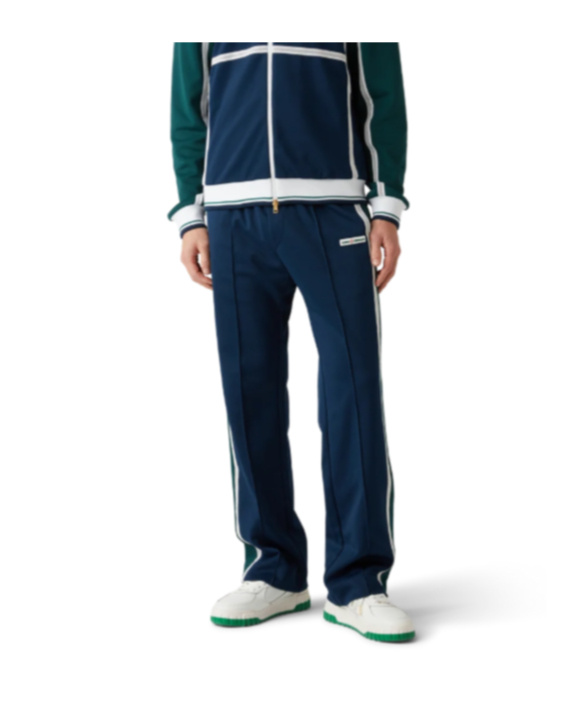 Casablanca Mesh Tape Track Pants In Blue