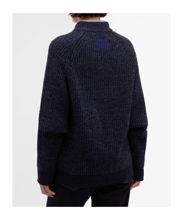 Barbour X Paul Smith Bomer Cardigan In Blue