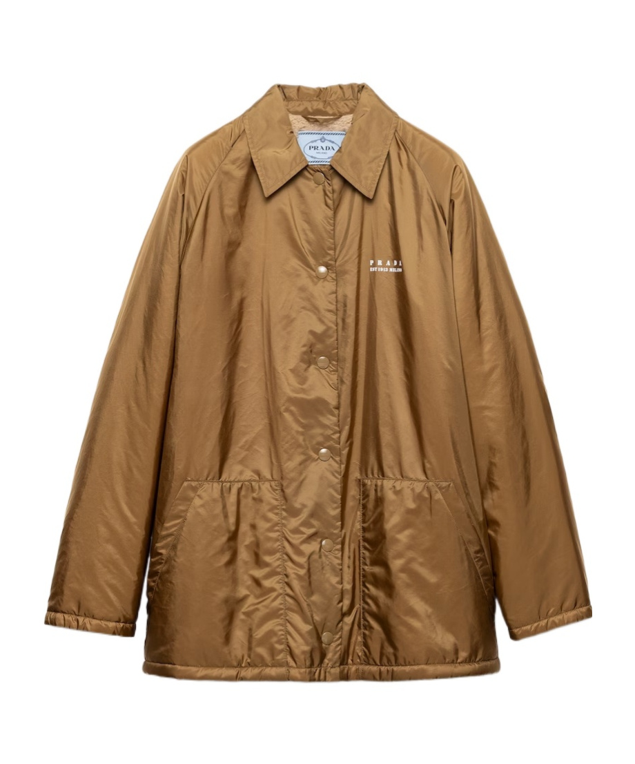Prada Lightweight Re-nylon Blouson Jacket In Sand