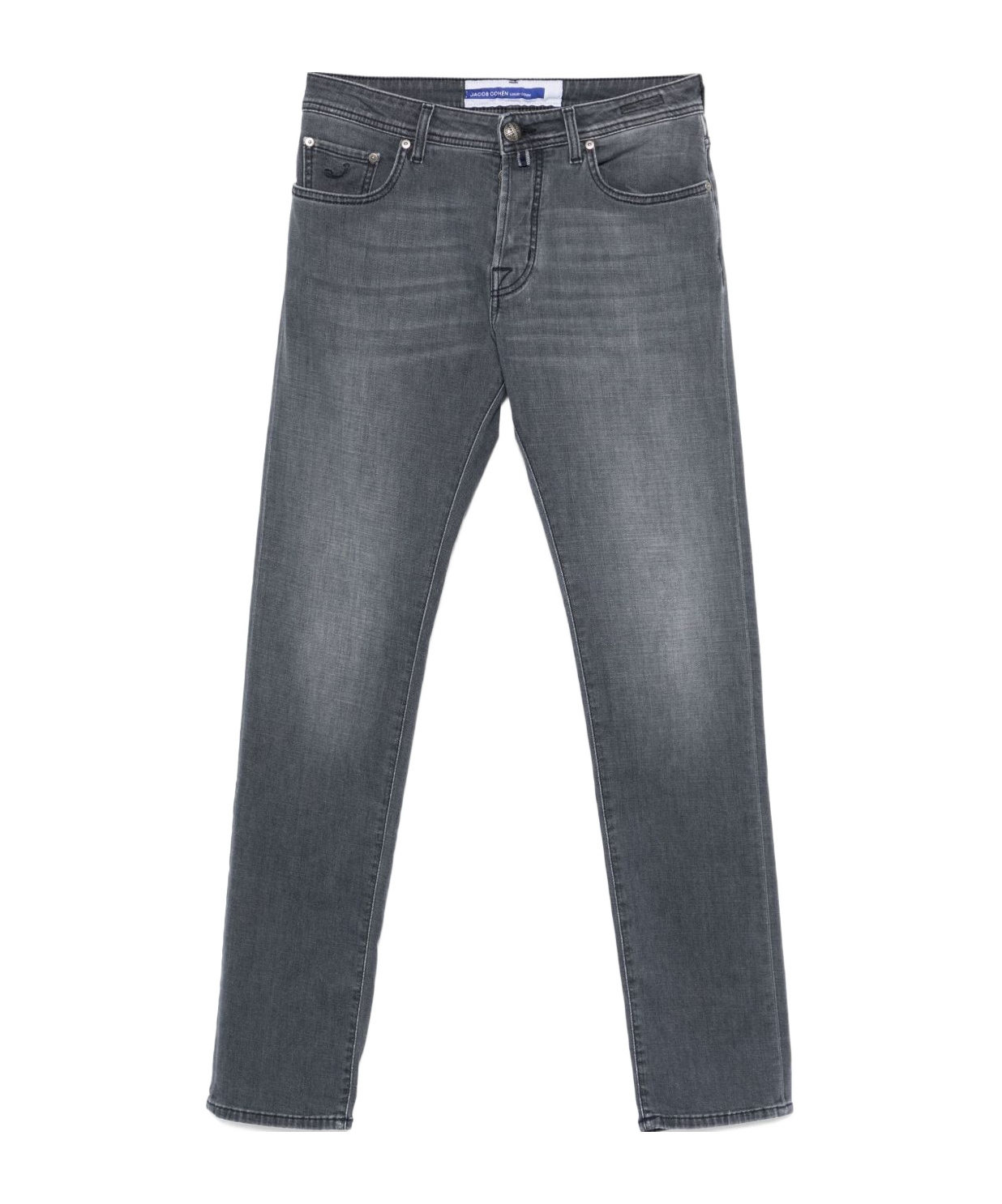 Shop Jacob Cohen Belt Loop Jeans In Black