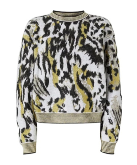 Missoni Animalier Motif Sweater Sweaters And Cardigans Multicolor In White