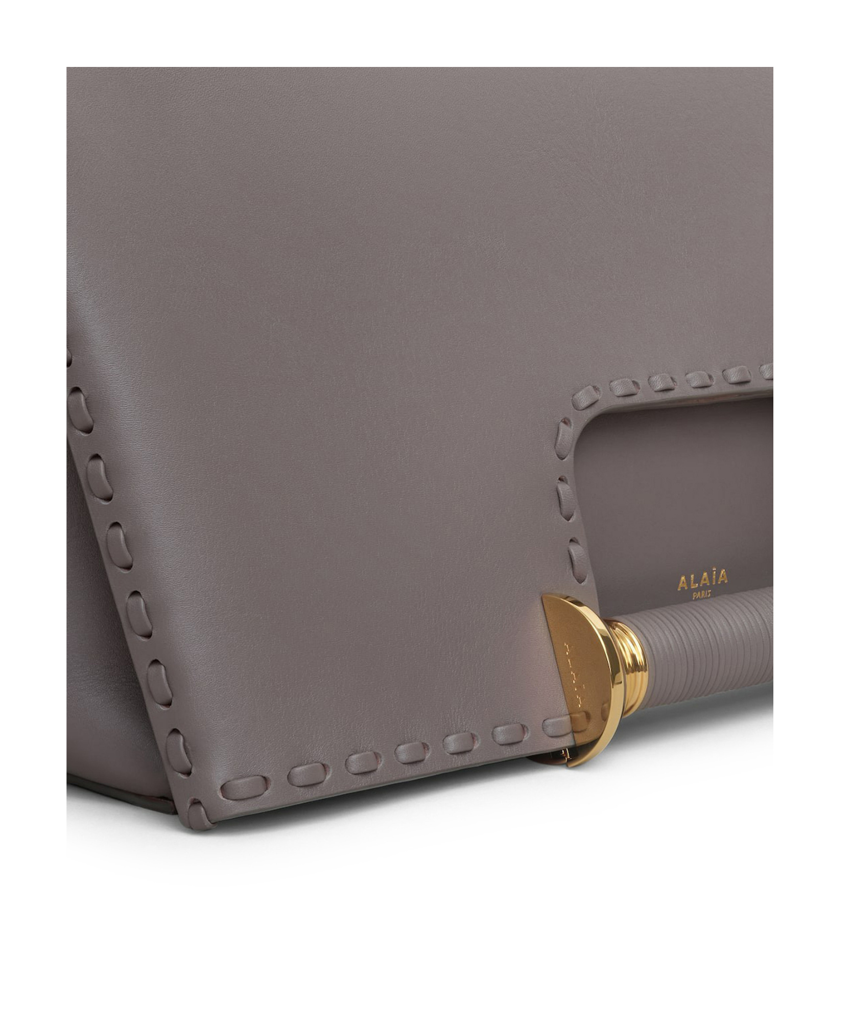 Alaïa Tote Bag Bobine In Calfskin In Gray