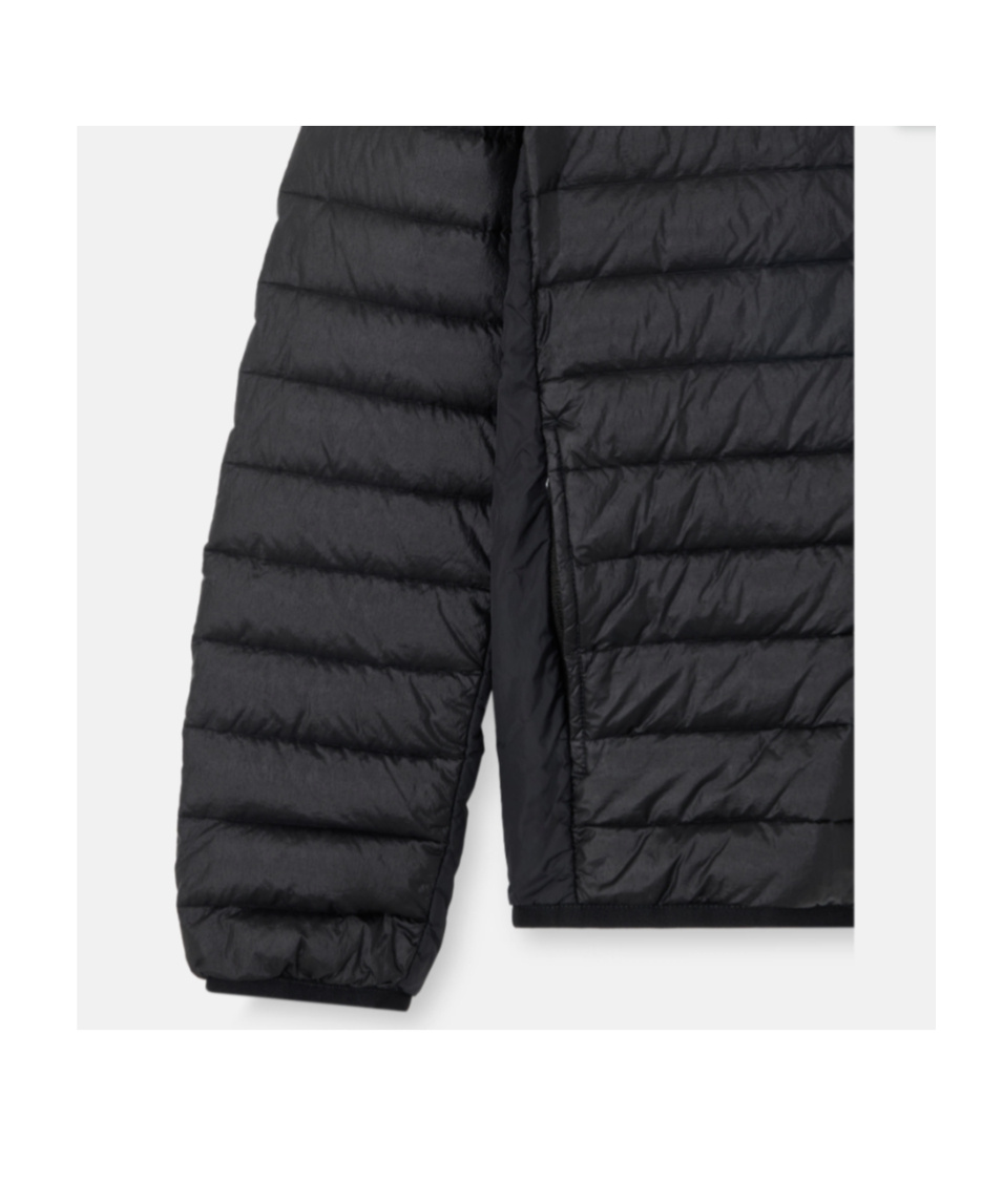 Stone Island Hooded Quilted Jacket In Black